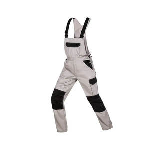 Light Gray Polyester <b>Waterproof</b> Breathable CE Certified Unisex <b>Work</b> Coverall Multi Pocket Adjustable Strap Abrasion Resistant - Product Image 1