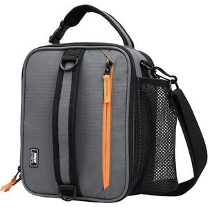 Borsa Termica Portatile con Tracolla, Borsa Pranzo Espandibile Isolata per Lavoro e Viaggio, Porta Bottiglia d'Acqua per Uomo - Product Image 1