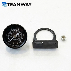 TEAMWAY POSU PRN2000-02 Air Pressure Regulator - 1/4" Precision Pneumatic Control Valve with Pressure <b>Gauge</b> - Product Image 4