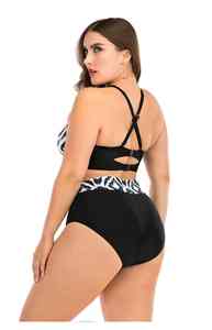 Traje de Baño Ecológico y Sostenible de Tela Reciclada, Suave al Tacto, Resistente al Cloro, Conjunto de Bikini para Mujer, para Natación y Playa - Product Image 6