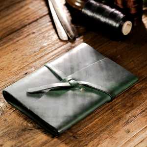 Funda de Cuaderno Plegable de Cuero Genuino de Lujo con Logotipo Personalizado, Recargable, con Protección, Modelo NBC-0068, Regalo Promocional - Product Image 2