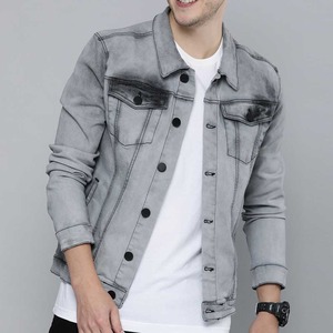 2025 New Spring and Autumn Vintage Breathable <b>Denim</b> <b>Jacket</b> with Casual Button Pocket 100% Cotton Short <b>Men's</b> <b>Jacket</b> - Product Image 3