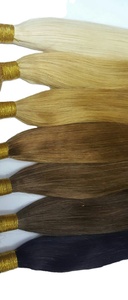 Extensions de cheveux indiens vierges 100 % Remy, double trame, noir naturel, grade 10A, style ondulations profondes souples, vente en gros - Product Image 3