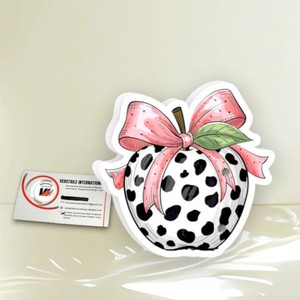 Nouvel Arrivage : Palette Magnétique en Acrylique Personnalisée pour Extensions de Cils, Motif Fleur de Vache Rose avec Nœud, Outil de Beauté - Product Image 3