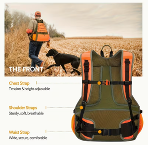 Chaleco Táctico de Caza TRIBON SPORTS, Color Naranja Bronceado, Nailon, Sistema MOLLE, 5 Ranuras, Ligero, para Actividades al Aire Libre, con Tirantes Ajustables - Product Image 6