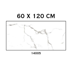 กระเบื้องปูพื้นผนังพอร์ซเลนเคลือบเงา ขนาด 60x120 ซม. 600 x 1200 มม. กระเบื้องพอร์ซเลนขัดเงา กระเบื้องเคลือบเงาสีขาว - Product Image 1