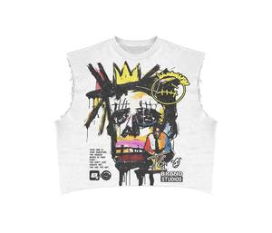 Camisetas de Hombre de Algodón de Alta Calidad al por Mayor, Estilo Urbano, Peso Pesado, con Bajo sin Rematar y Efecto Desgastado, Personalizables - Product Image 6