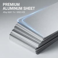 Tôle d'aluminium de haute qualité 1050 1060 1100 3003 5052 6061, plaque en alliage sur mesure, finition usine pour la construction, l'industrie et les OEM