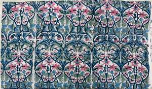 Tela de algodón 100% ecológica hecha a mano, impresa a mano con bloques, ligera, por yarda, para bolsos de niños, al por mayor - Product Image 5