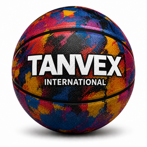 Professional <b>Top</b> Sale High Quality Eco-Friendly TANVEX INTERNATIONAL <b>PVC</b> Cover Natural Rubber Bladder Basketball Own Logo Custom - Product Image 4