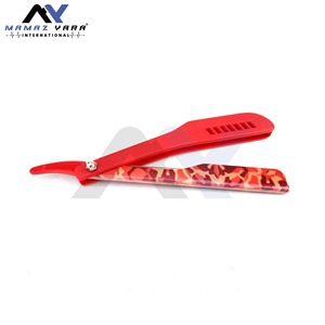 Rasoir professionnel à lame coulissante en acier inoxydable de qualité supérieure pour hommes – Toilettage, rasage du visage et coiffage de la barbe – Lame droite simple - Product Image 5
