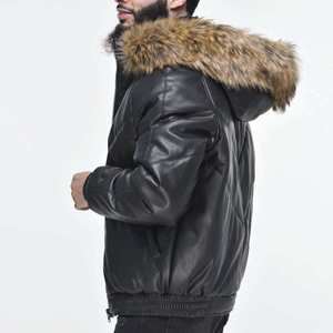 <b>SMART</b> SHINE ENTERPRISES <b>Men</b> Premium Leather <b>Jacket</b> Classic Full Zip Casual Soft Comfortable Durable Regular Fit Breathable Quick - Product Image 2