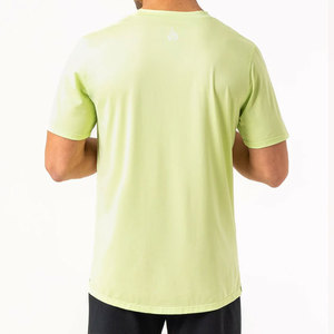 Camiseta Deportiva de Cuello Redondo, Ajustada, Lisa, con Logotipo Personalizado, 100% Algodón, de Alta Calidad, Ecológica, Transpirable y Compresible - Product Image 3