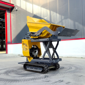 Free Shipping Gasoline Tracked Dumper Factory Mini Dumper Truck 500KG Self-loading Hydraulic Mini Track <strong>Garden</strong> Dumper - Product Image 6