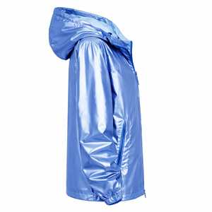 Chaqueta Brillante para Hombre, Ligera, Metálica, de Manga Larga, para Fiesta, Club Nocturno, con Capucha, Estilo Disco - Product Image 2