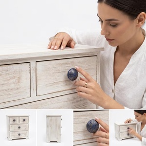 Moroccan Handicrafts Modern Etched Brass Cabinet Knobs Pulls Eco-Friendly Durable for Kitchen Wardrobe Drawer Dresser Bedroom - Product Image 4