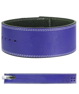 Cinturón de Levantamiento de Pesas Verde Oliva de Cuero Vacuno Ecológico y Duradero con Hebilla de Palanca para Soporte Lumbar en Entrenamiento, para Hombres y Mujeres, 10mm - Product Image 3