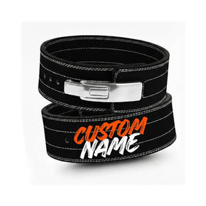 Ceinture de musculation en cuir de vachette personnalisée avec logo 2026 pour la compétition – Ceinture de powerlifting en cuir de vachette de qualité professionnelle - Product Image 1