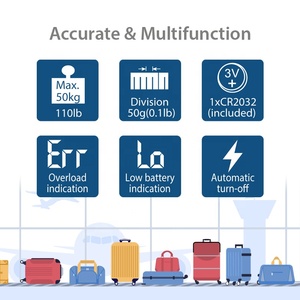 베스트 셀러 수하물 규모, 무게 저울 사람들 LCD 디스플레이, 우편 규모 50 kg - Product Image 4