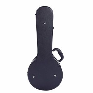 Custodia per mandolino in pelle con motivo microgroove, modello A, rigida, con ricambio 78204243, nera - Product Image 3