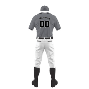 Uniforme de Béisbol para Hombre, Camiseta de Manga Tres Cuartos, Pantalones con Ribete, Blanco, Precio Económico, Servicio OEM, Antibacteriano, Logotipo Personalizado - Product Image 2