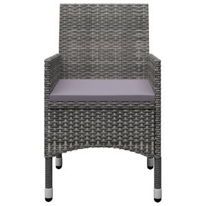 Ensemble de salle à manger robuste en bois d'acacia massif gris, 5 pièces, meubles de jardin durables - Product Image 6