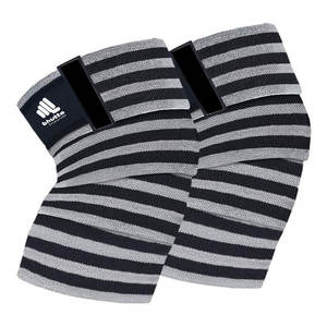 Bandes de compression pour genoux de musculation et de powerlifting, néoprène écologique, légères, haute qualité, fermeture auto-agrippante - Product Image 1