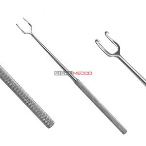 Grapas de piel manuales de acero inoxidable alemán, con punta roma y afilada, de extremo único y doble, de 10 mm, Joseph, de doble púa, quirúrgicas. - Product Image 5