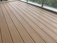 Vente en gros personnalisé Plancher de terrasse européen en bois de teck composite Terrasse extérieure moderne en bois de teck personnalisée