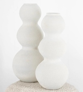 Vase en métal rétro sur mesure en gros |   Grand vase à fleurs en poterie réactive avec glaçure goutte à goutte pour décoration de mariage, style Wabi Sabi, pot ancien - Product Image 6