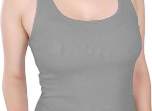 Racerback Tanktop 180g Eco-Friendly Jersey Fabric O-Neck Wholesale Plain Solid Color Tri Blend (Polyester/Cotton) Custom Women - Product Image 2