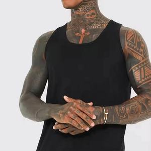 <b>Men's</b> Basic <b>Vest</b> Cotton Blank High Quality Custom Logo Luxury Summer Sleeveless Tank Top T-Shirt - Product Image 1