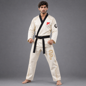 Combinaison de taekwondo légère à double V offrant un confort, une agilité et des performances durables pendant l'entraînement - Product Image 1