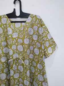 ชุดคลุมชายหาดผ้าฝ้ายทำมือทรงคามิโนแบบสวมสบาย - Product Image 3