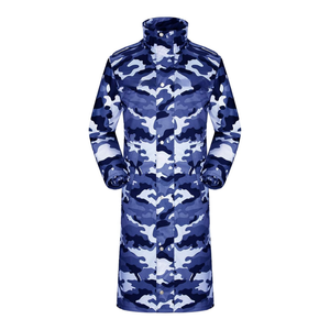 Imperméable jaune en PVC pour homme, robuste, imperméable, long, à capuche, pour le travail, la sécurité, réutilisable, protection contre les intempéries - Product Image 4