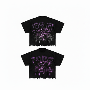 Fashionable Stylish Men's Loose High Street 100% Cotton Vintage Comfortable Low MOQ Custom Logo Hip Hop Breathable T-shirt - Product Image 4