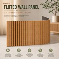 Paneles de tambor de madera maciza flexibles, hojas de madera decorativas para exteriores, revestimiento de paredes de armarios, diseño de muebles interiores a prueba de moho
