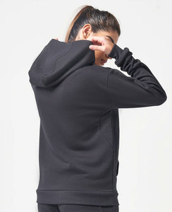 เสื้อฮู้ดสตรีทขนแกะแขนยาวแบบตัดตกแต่งโลโก้ได้ตามต้องการ - Product Image 4