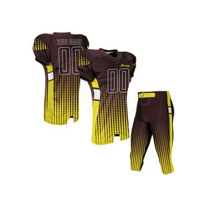 Diseña tu propio uniforme de fútbol americano con logo personalizado impreso por sublimación, hecho con el mejor material, uniforme de fútbol americano al por mayor - Product Image 5