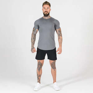 Camiseta Deportiva de Algodón 100% con Logotipo Personalizado, de Secado Rápido, para Correr, Hacer Ejercicio, Gimnasio, Deporte, Ajuste Holgado, para Hombre - Product Image 6