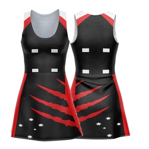 Vestido de Netball Personalizado por Sublimación, Transpirable, de Verano, de Secado Rápido, 100% Poliéster, Uniforme de Equipo, Vestido Deportivo para Mujer - Product Image 3