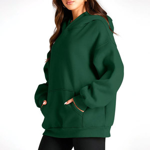 Sudaderas con Capucha y Sudaderas Lisas para Mujer con Impresión de LOGO Personalizada, 100% Algodón Terry, Estilo Holgado, de Alto Gramaje - Product Image 2