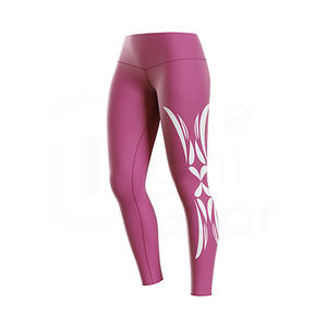 Top vente femmes taille haute écologique séchage rapide respirant solide Gym Leggings Yoga collants haute qualité taille élastique - Product Image 1