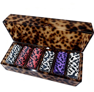 Caja de Almacenamiento Acrílica para Fichas de Mahjong con Diseño de Caparazón de Tortuga, con Compartimentos Organizadores para Juegos de Mesa y Viajes - Product Image 5