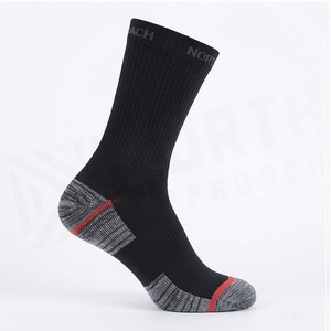 Crew <b>Socks</b> Geometric Pattern Blue Breathable <b>Running</b> <b>Socks</b> for Adults Spring Season - Product Image 4