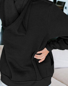 Plain Color Custom Logo <b>Women's</b> Full <b>Zip</b> <b>up</b> Hoodie Long Sleeve Hooded Sweatshirts Pockets <b>Jacket</b> Coat for <b>Women</b> - Product Image 3