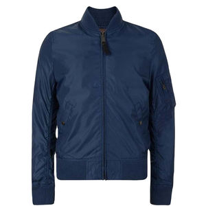 Winter <b>Men's</b> Customizable <b>Canvas</b> Stand Collar Front Logo High Quality Zipper Bomber <b>Jacket</b>-Hot Sale best <b>for</b> OEM services - Product Image 2