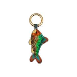 ALI FASHION ART Hand Embroidered Eco-Friendly Felt Woven Fruit Pattern Carabiner Keychain <b>Bag</b> <b>Charm</b> Model AFA-01 - Product Image 1