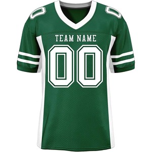 Camiseta Profesional de Fútbol Americano 100% Poliéster con Tela Transpirable, Sublimación Completa, Nombre y Número del Equipo Personalizados, OEM - Product Image 1