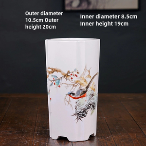 Haute qualité Simple carré Yixing bonsaï <span class=keywords><strong>Pot</strong></span> grand diamètre haut cylindre bas prix haute température cuit <span class=keywords><strong>peinture</strong></span> pour jardin - Product Image 4